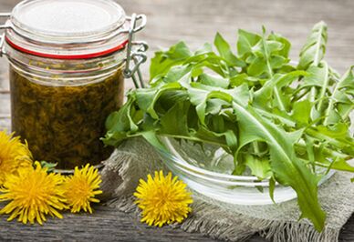 Dandelion tincture for the treatment of papillomas